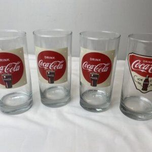 Vintage Style Coca Cola 6" Glass Tumbler/Tom Collins 22 Oz.